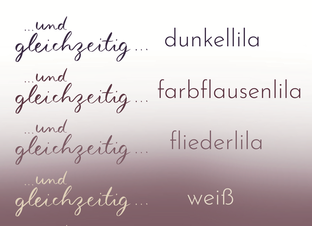 Bügelbild „und gleichzeitig“ | für Gleichzeitigkeit auf all deinen liebsten Kleidungsstücken