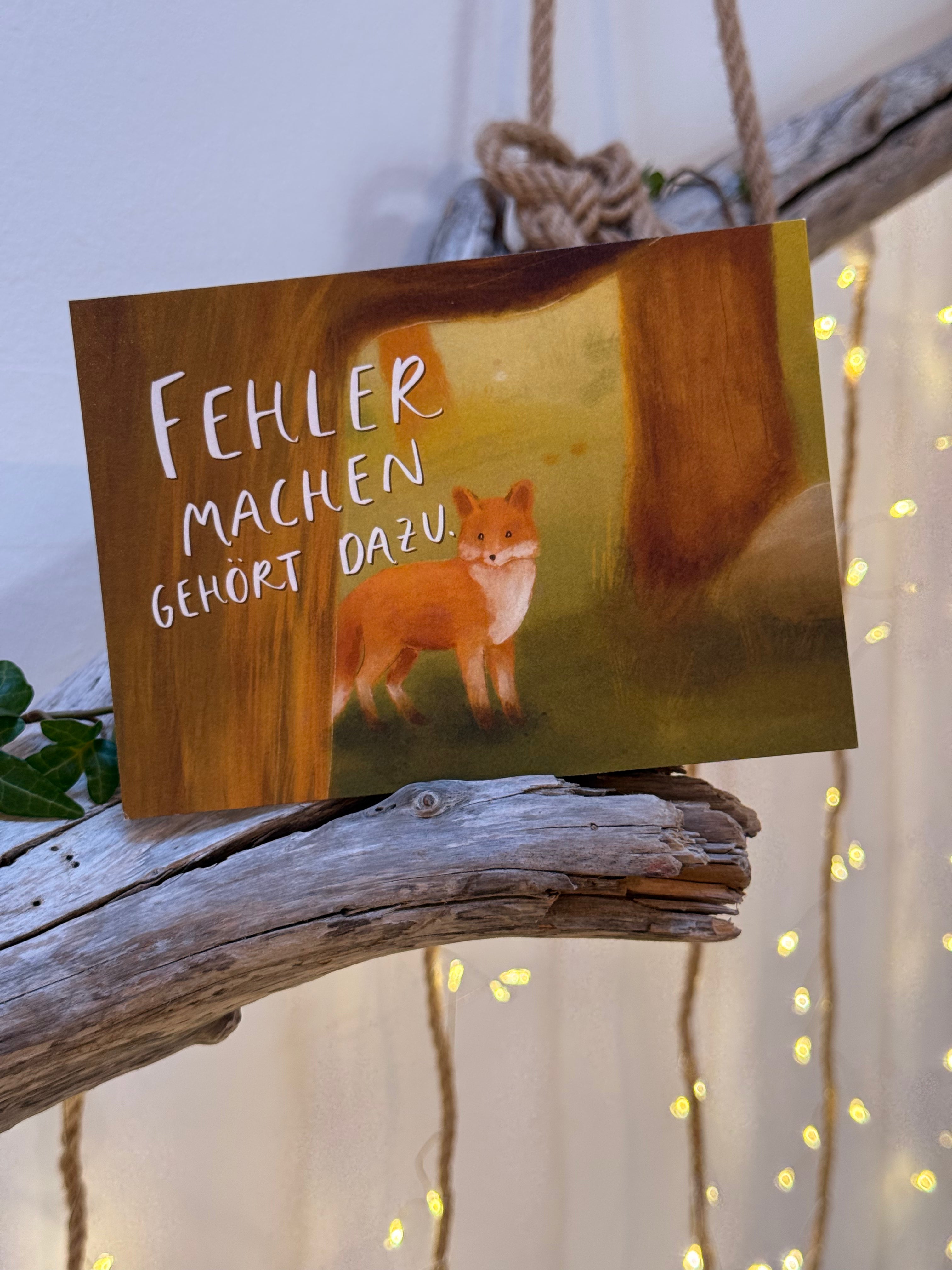 Postkarte „Fuchs“ | Tierbotschaften 5