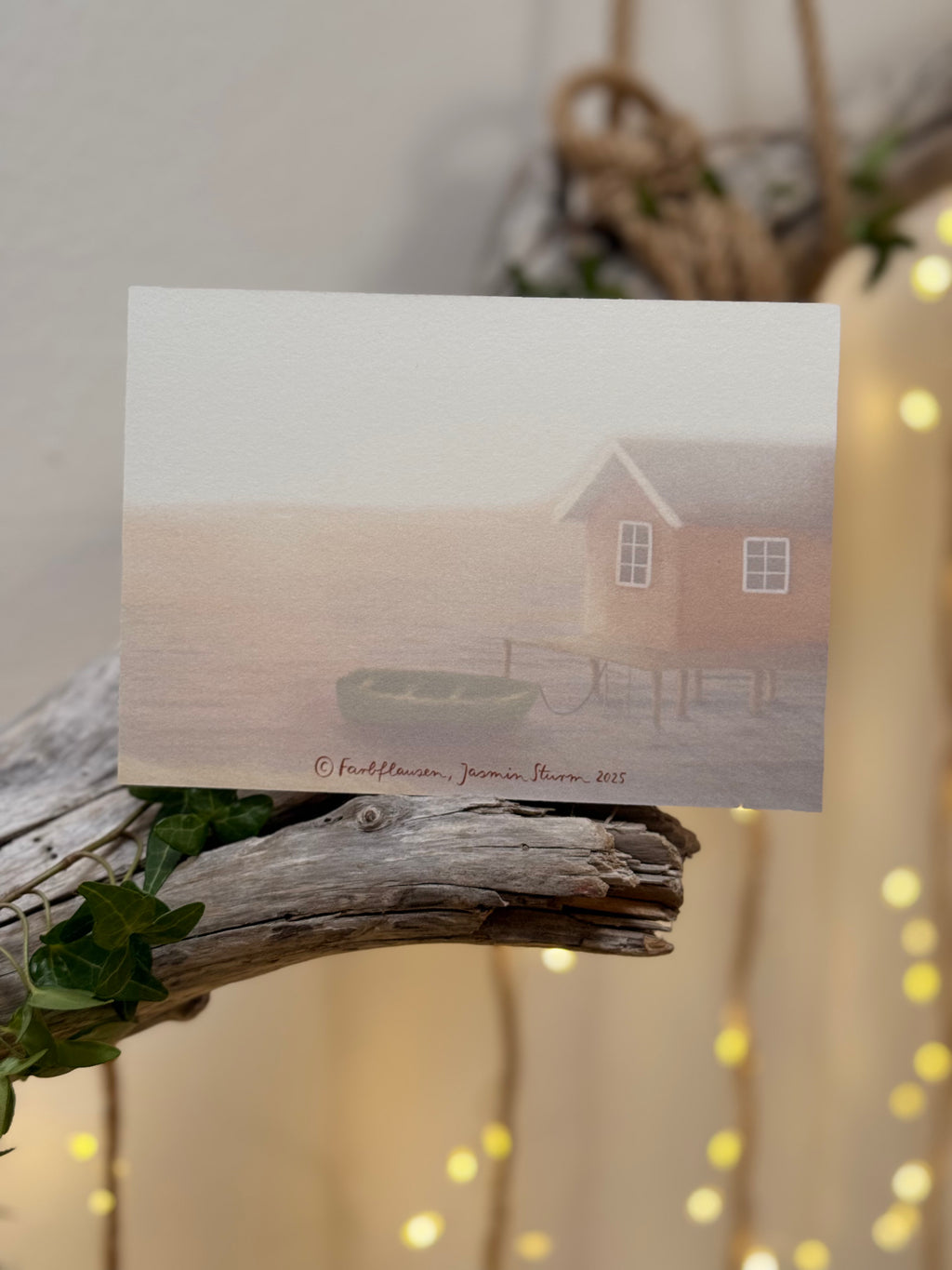 Postkarte "Meeressehnsucht" | eine Illustration, die Wellenrauschen, Ruhe und Schönheit schenken möchte - dir selbst oder anderen.