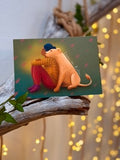 Postkarte „Löwin im Rücken“ | Das Jubiläumsmotiv zum 5jährigen Farbflausen-Geburtstag.