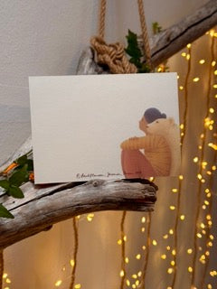 Postkarte „Löwin im Rücken“ | Das Jubiläumsmotiv zum 5jährigen Farbflausen-Geburtstag.