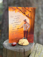 Postkarte "Kastanienfreude" | Für immer möchte ich mir diese Fähigkeit bewahren.