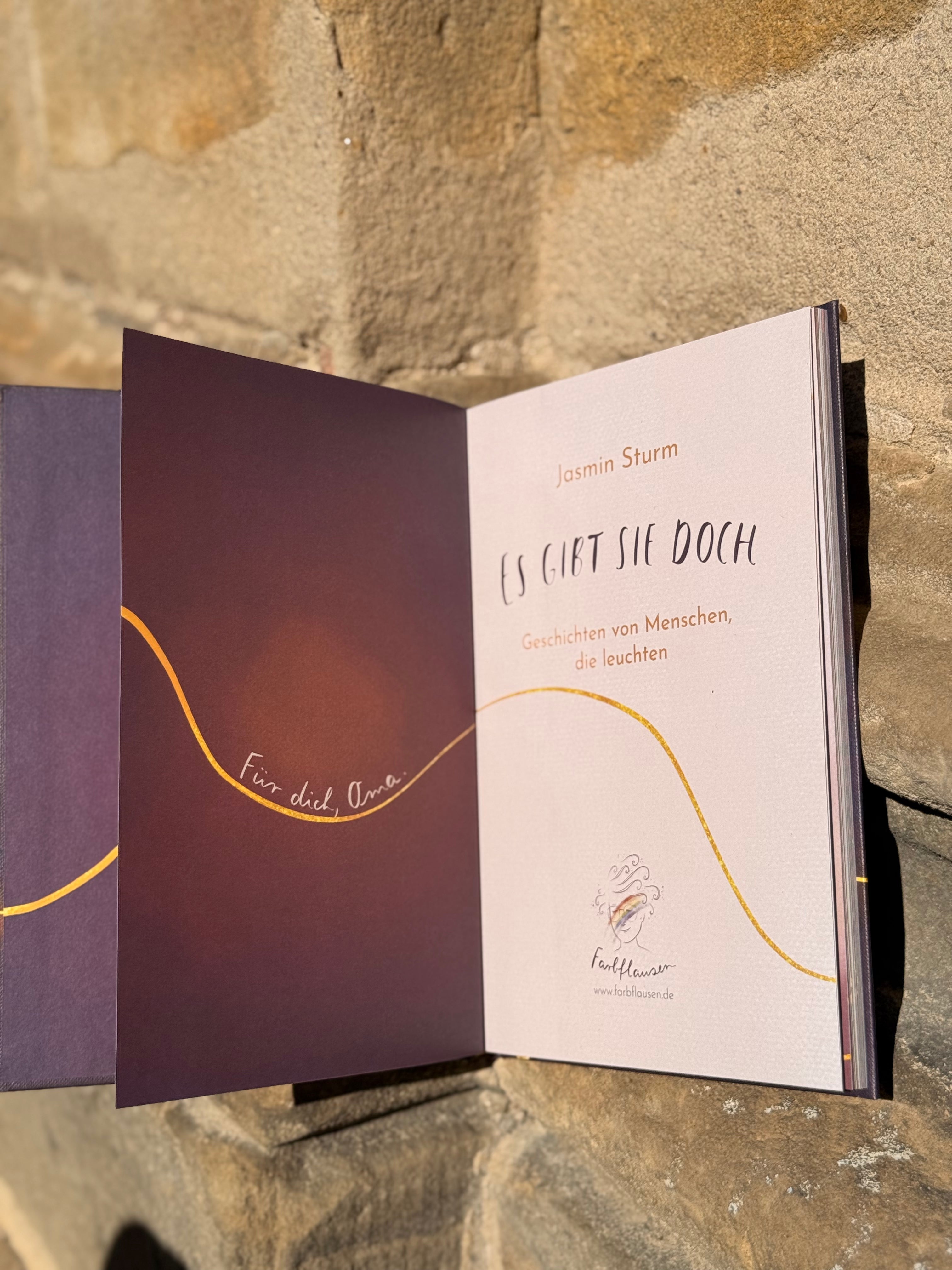 Buch „Es gibt sie doch - Geschichten von Menschen, die leuchten.“