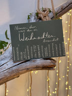 Postkarte "Nimm dir, was du zu Weihnachten brauchst." (Grün) | 15 Zettel zum Abreißen für eure Bedürfnisse.