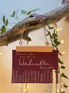 Postkarte "Nimm dir, was du zu Weihnachten brauchst." (Lila) | 15 Zettel zum Abreißen für eure Bedürfnisse.