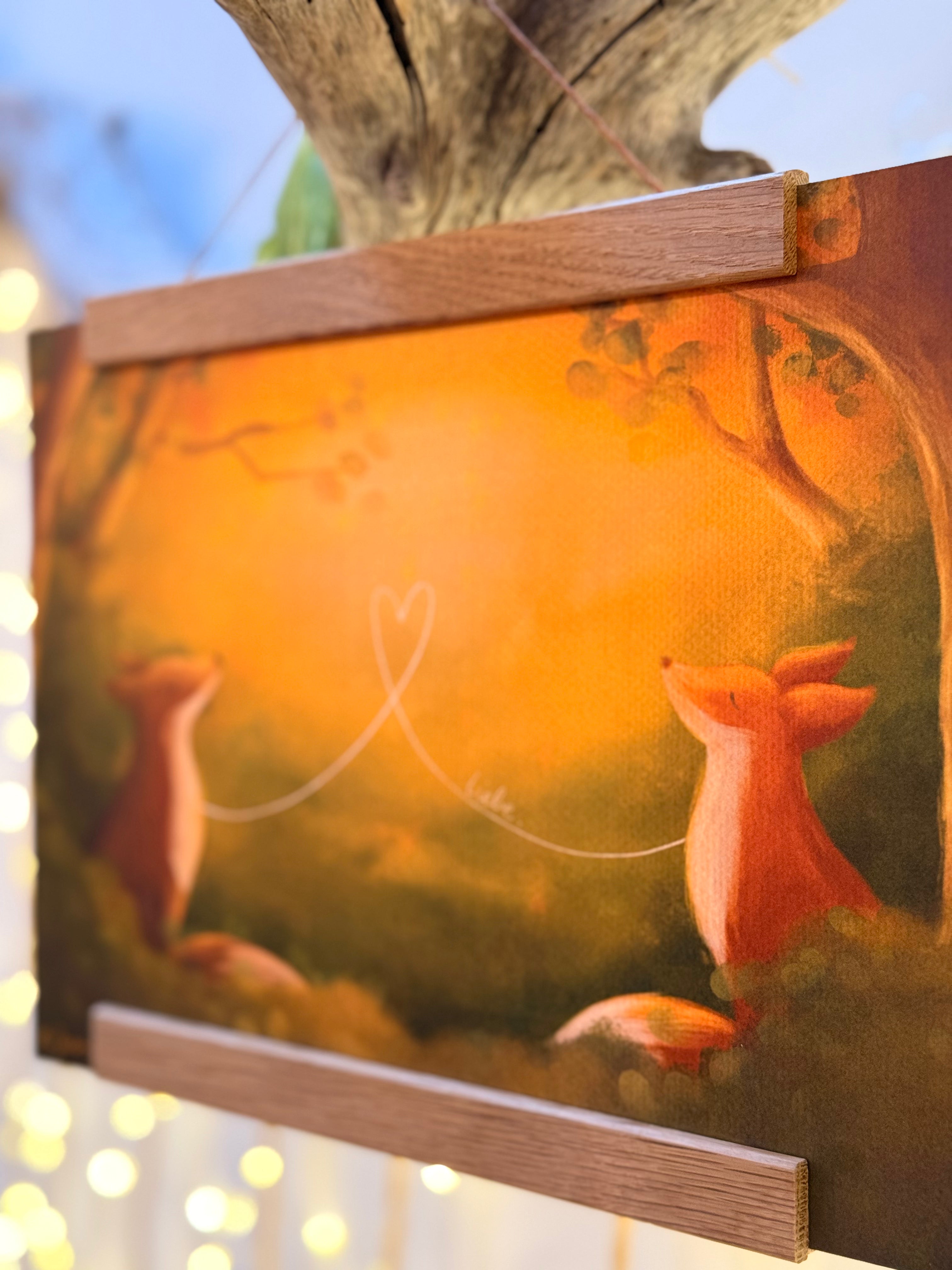 Kunstdruck „Liebe“ | Eine Illustration über Verbundenheit, Zuhausegefühl und tiefstem „Wie schön ist das mit uns“.