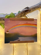 Kunstdruck „Ich trag dich weiter.“ | Eine ermutigende Illustration über „Du musst das nicht alleine schaffen“.