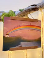 Kunstdruck „Ich trag dich weiter.“ | Eine ermutigende Illustration über „Du musst das nicht alleine schaffen“.