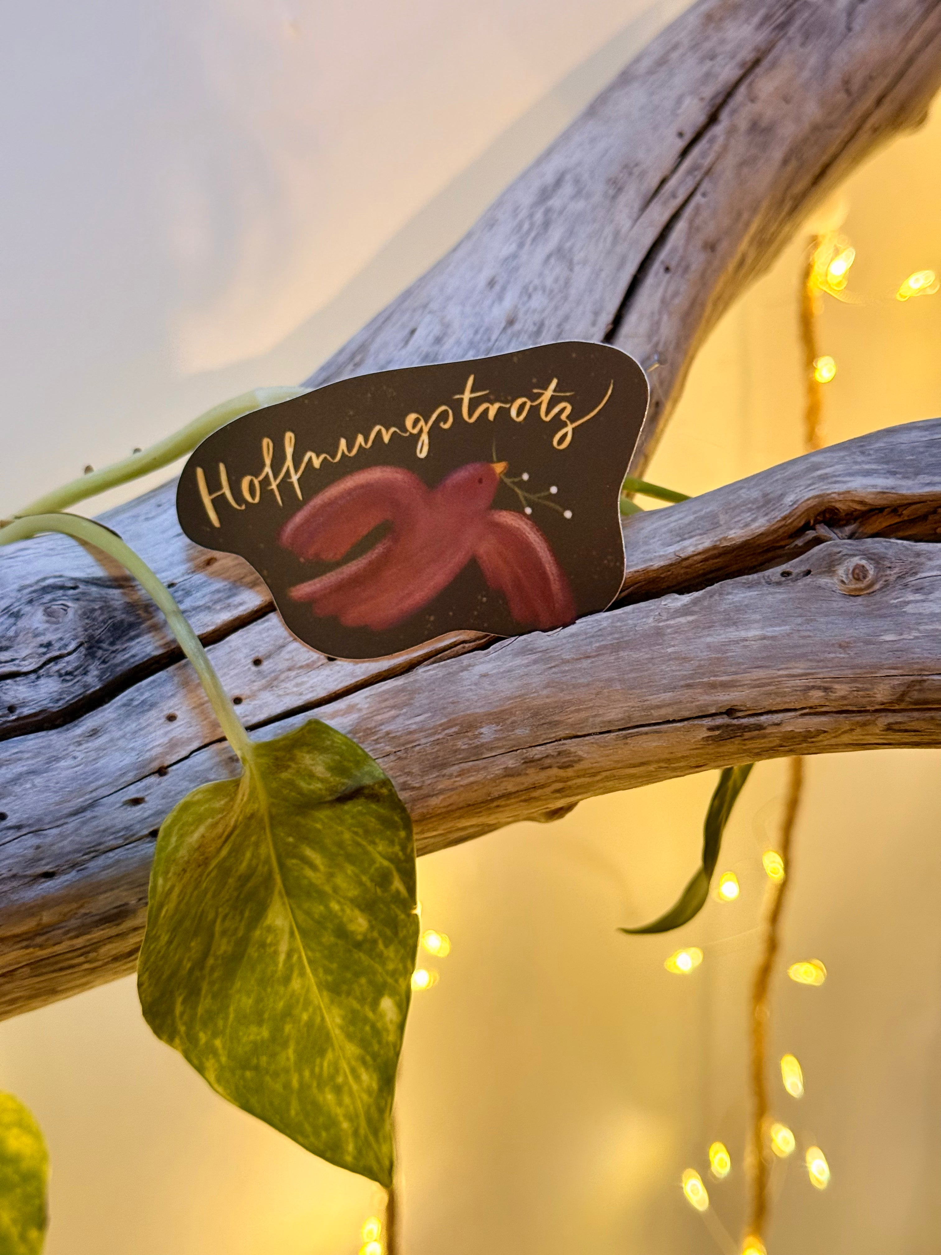 Sticker „Hoffnungstrotz“ | Trotzige Hoffnung für uns alle.