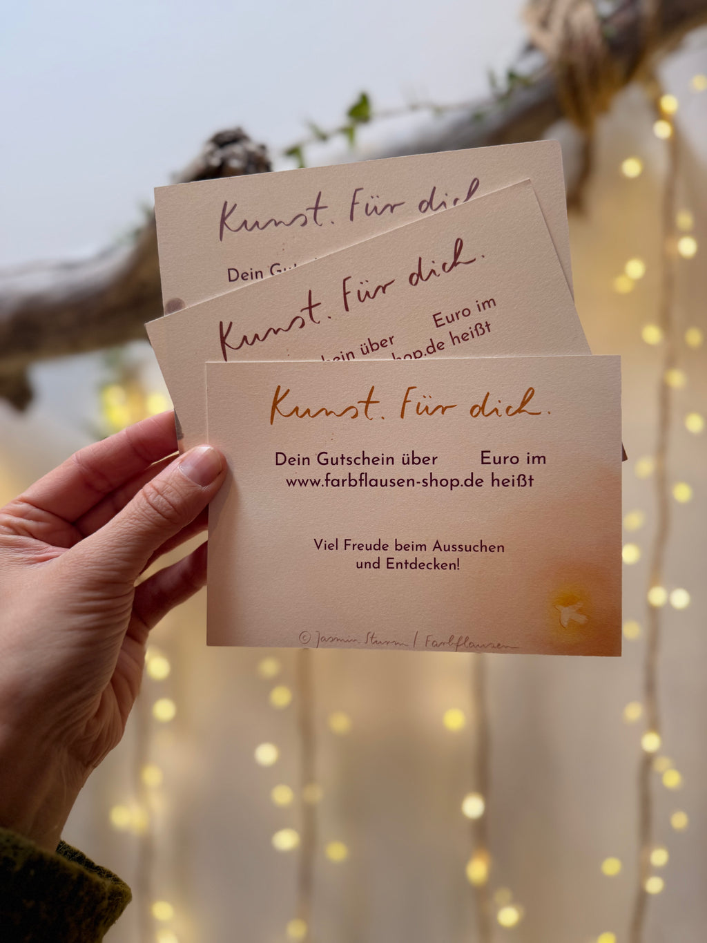 Gutschein als Karte