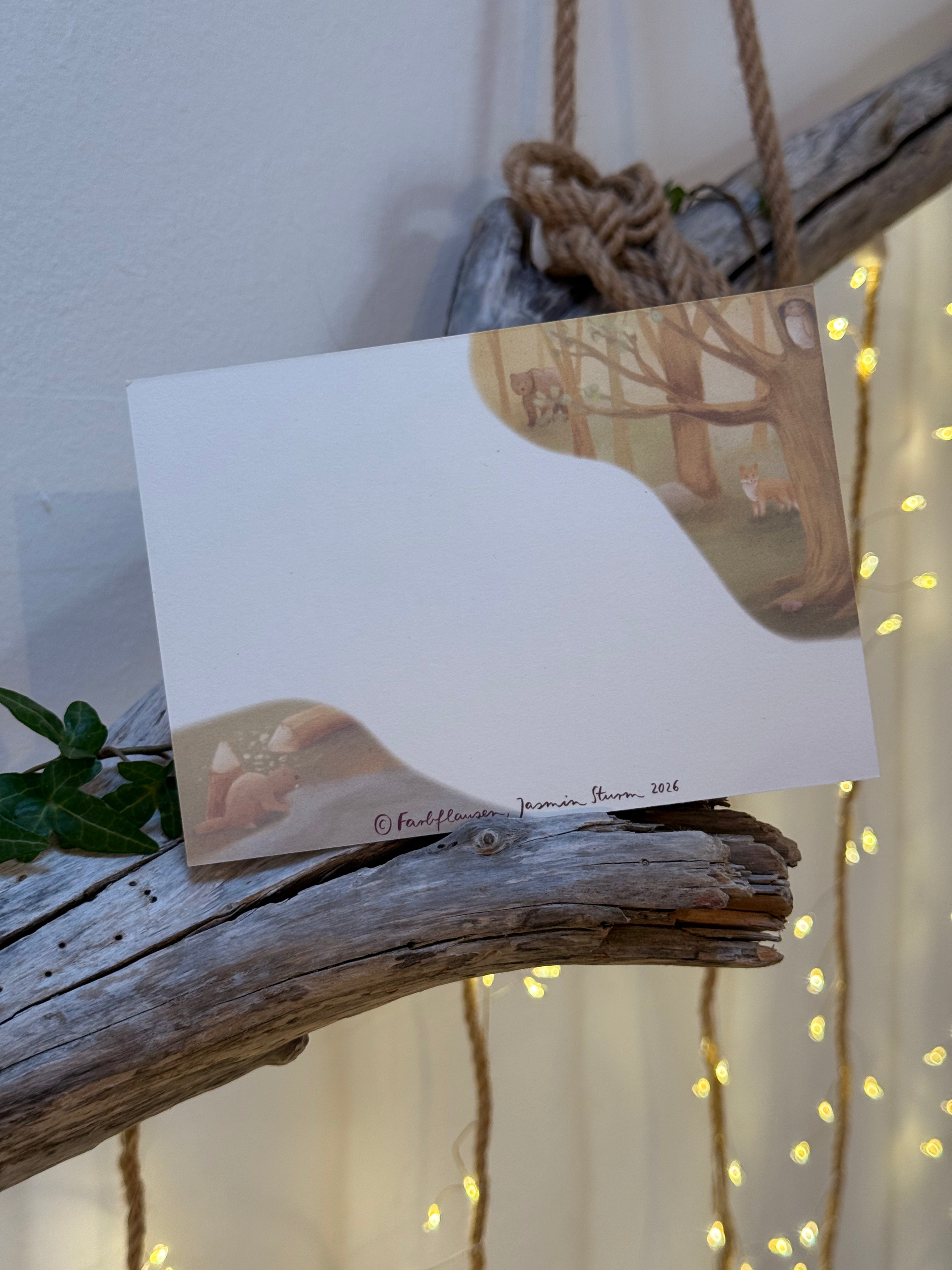 Postkarte 'Biber' Tierbotschaften 10