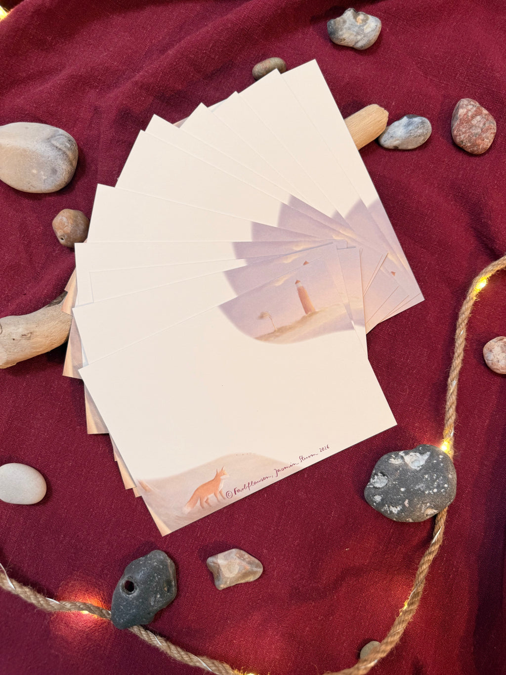 Postkartenset "Meeresbotschaften" | Ein liebevoll illustriertes 12-teiliges Affirmationsmotiv mit warmen Farben, vielen Details und stärkenden Gedanken (Kopie)