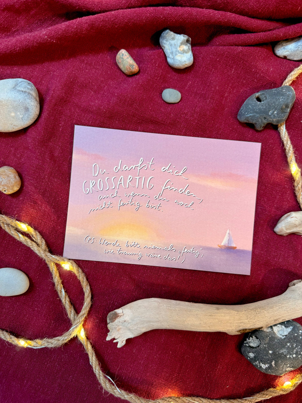 Postkarte „Sonnenuntergang“ | Meeresbotschaften 8