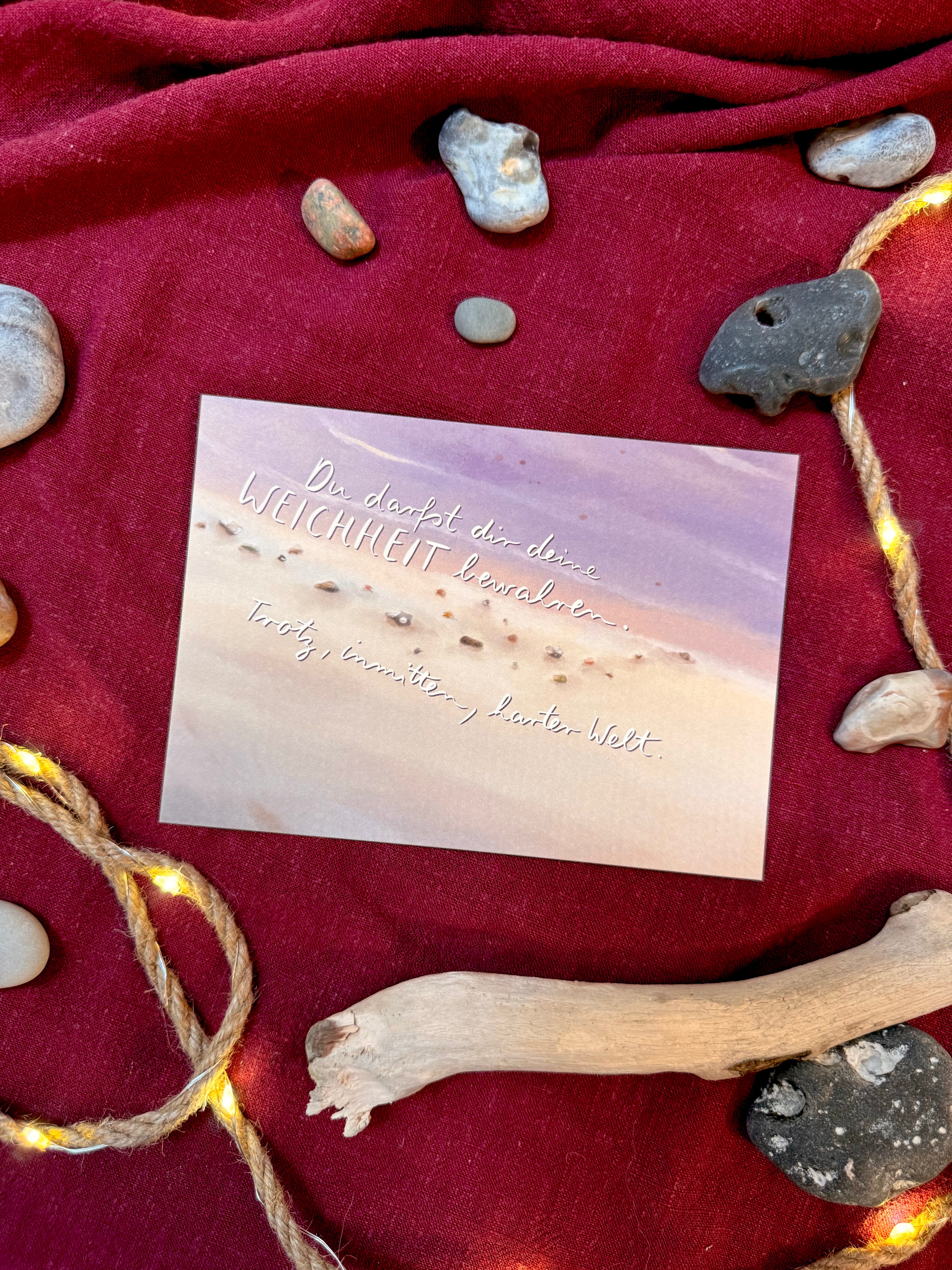 Postkarte „Weichheit“ | Meeresbotschaften 11