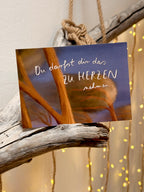 Postkarte „Zu Herzen nehmen“ | Meeresbotschaften 1