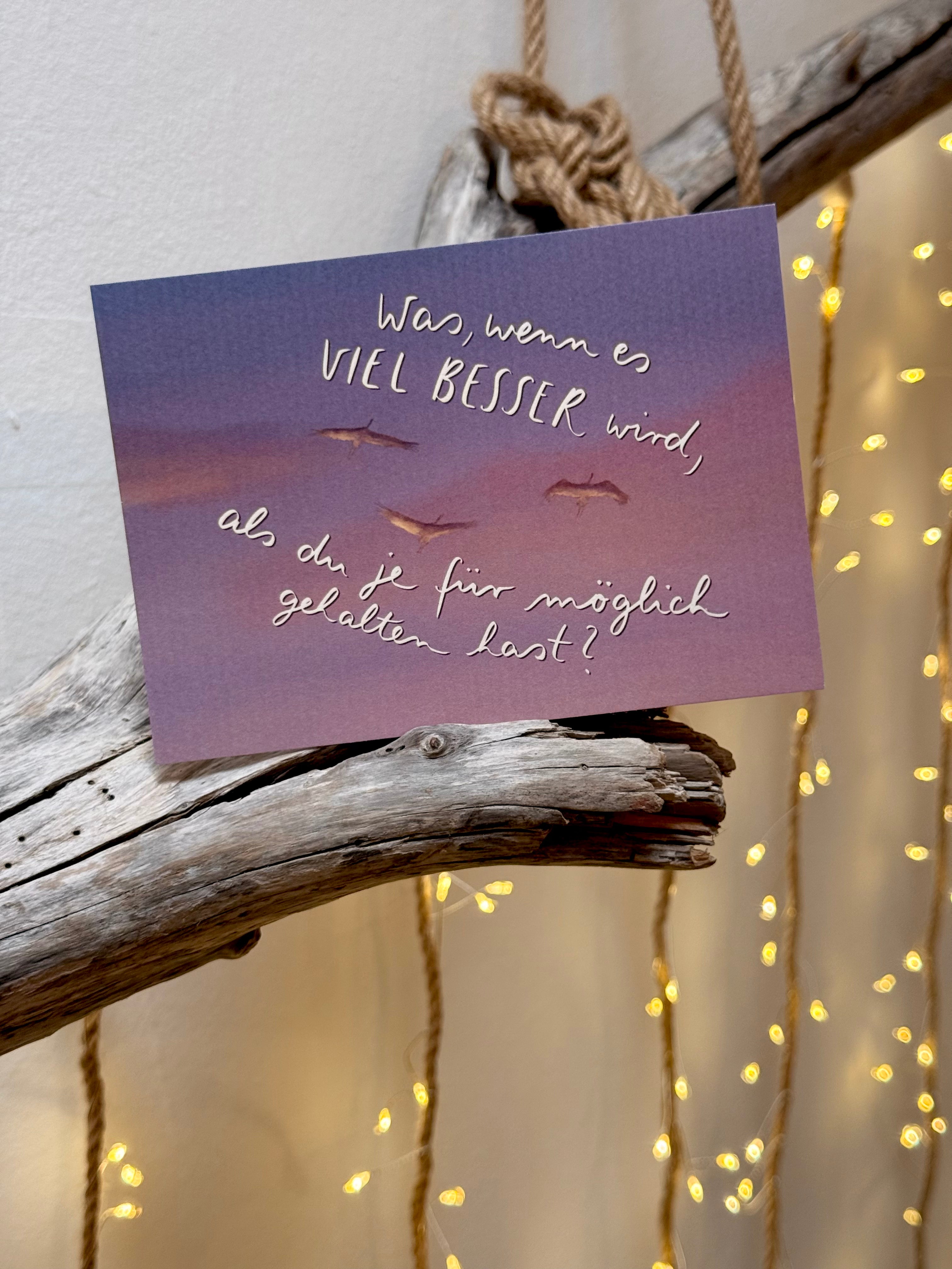 Postkarte „Viel besser“ | Meeresbotschaften 4