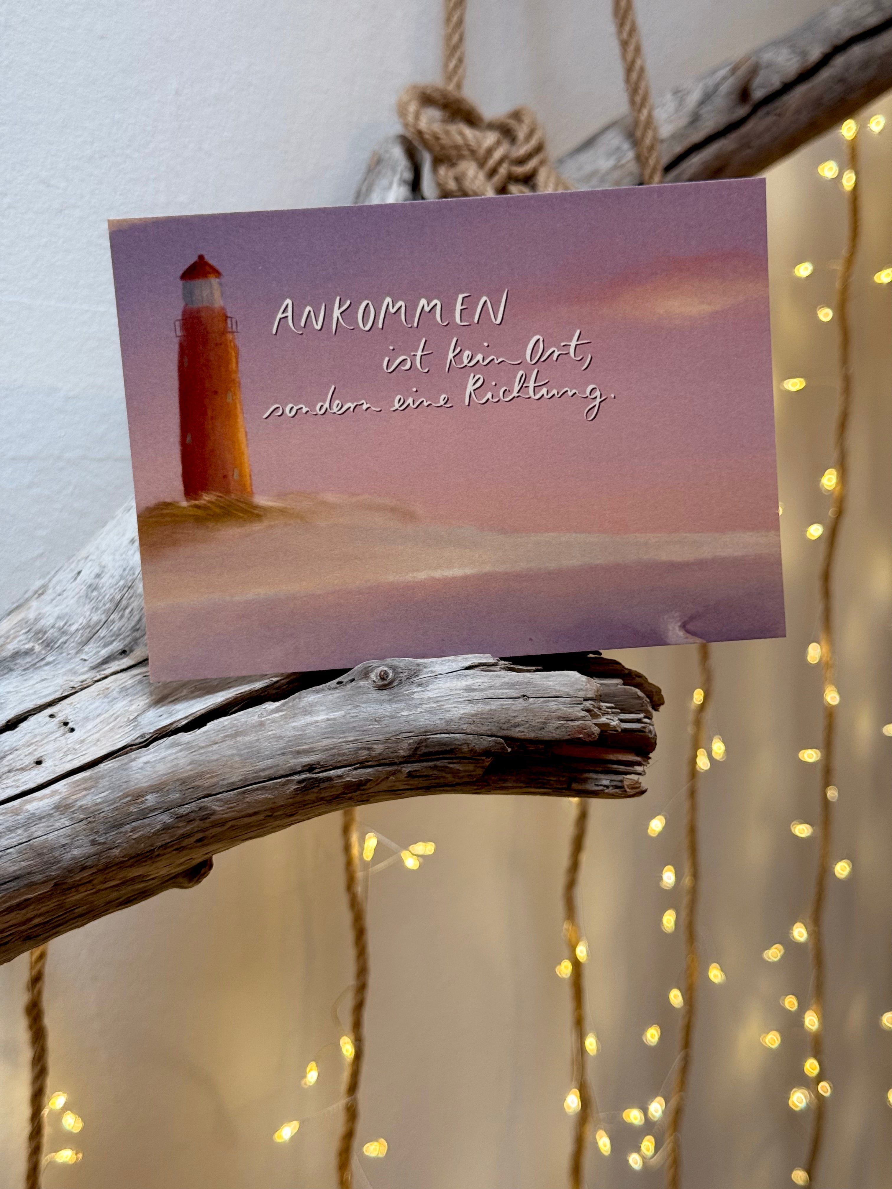 Postkarte „ankommen“ | Meeresbotschaften 7