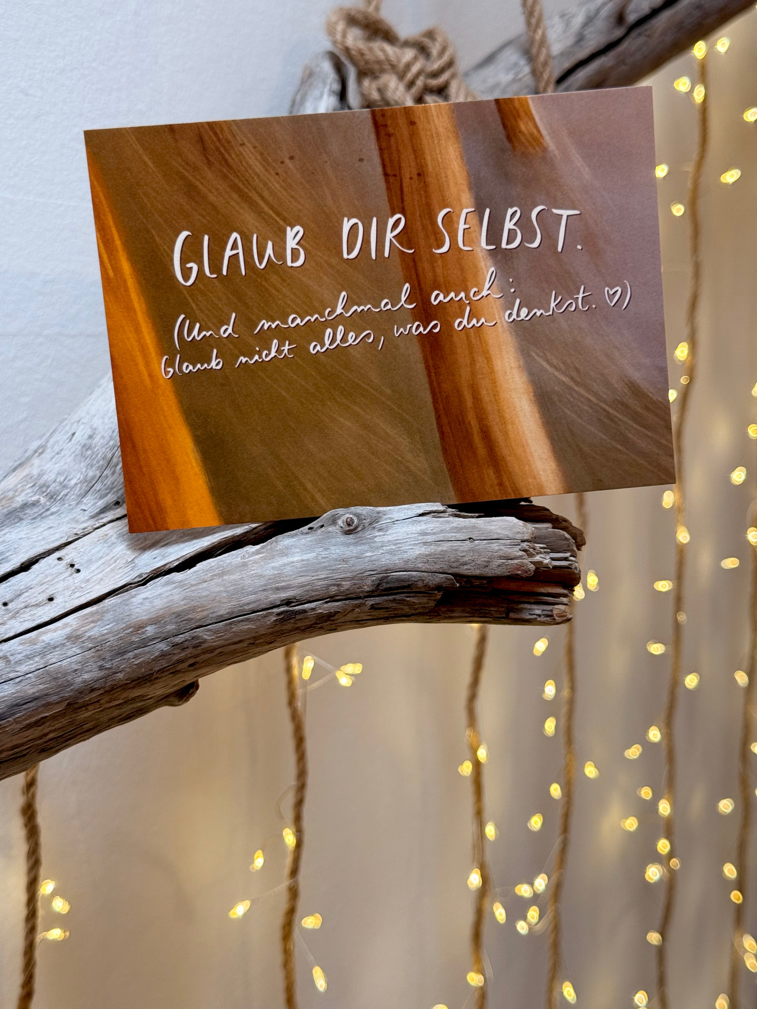 Postkarte „Glaub dir selbst“ | Meeresbotschaften 9