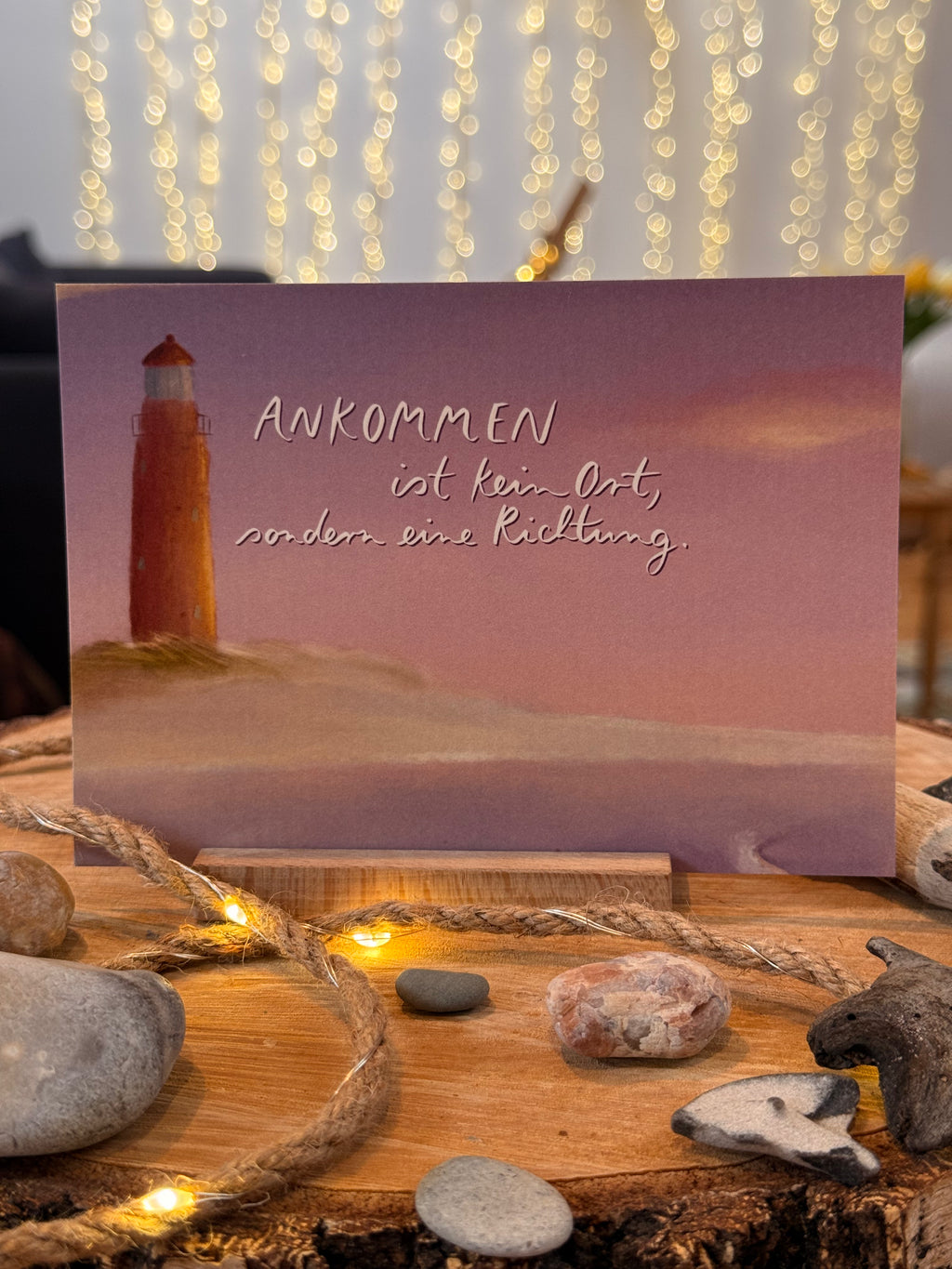 Postkarte „ankommen“ | Meeresbotschaften 7
