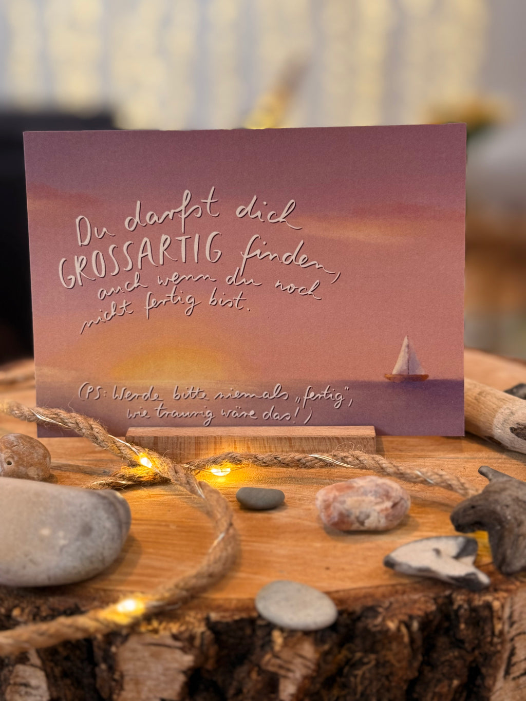 Postkarte „Sonnenuntergang“ | Meeresbotschaften 8