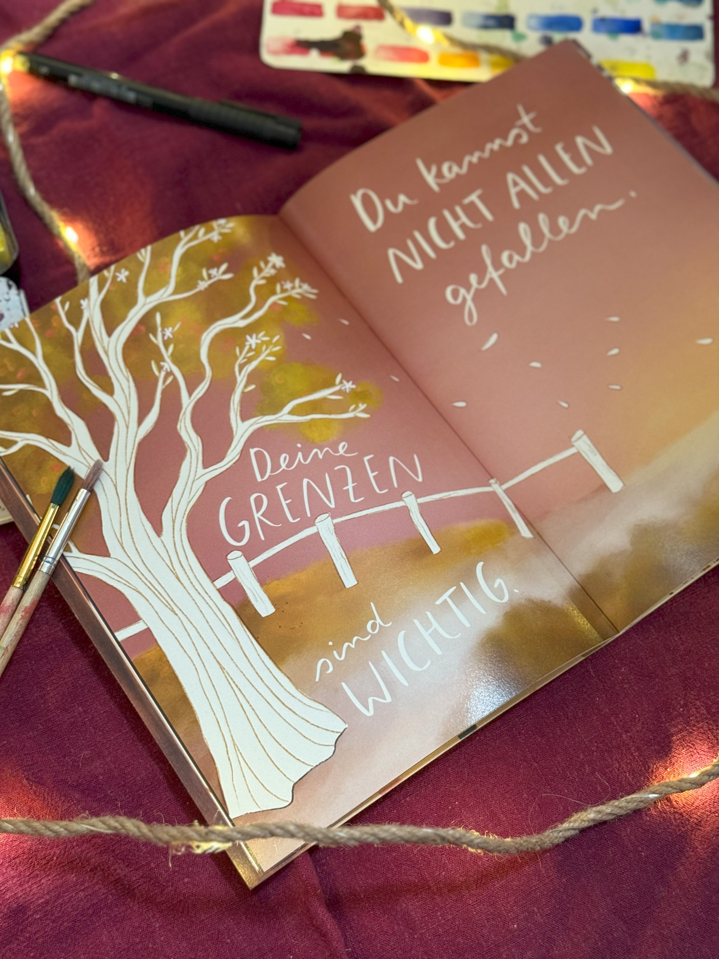 Malbuch „Botschaften für dich“ | 28 Botschaften für dich zum weitermalen, weiterdenken, weiterfühlen.