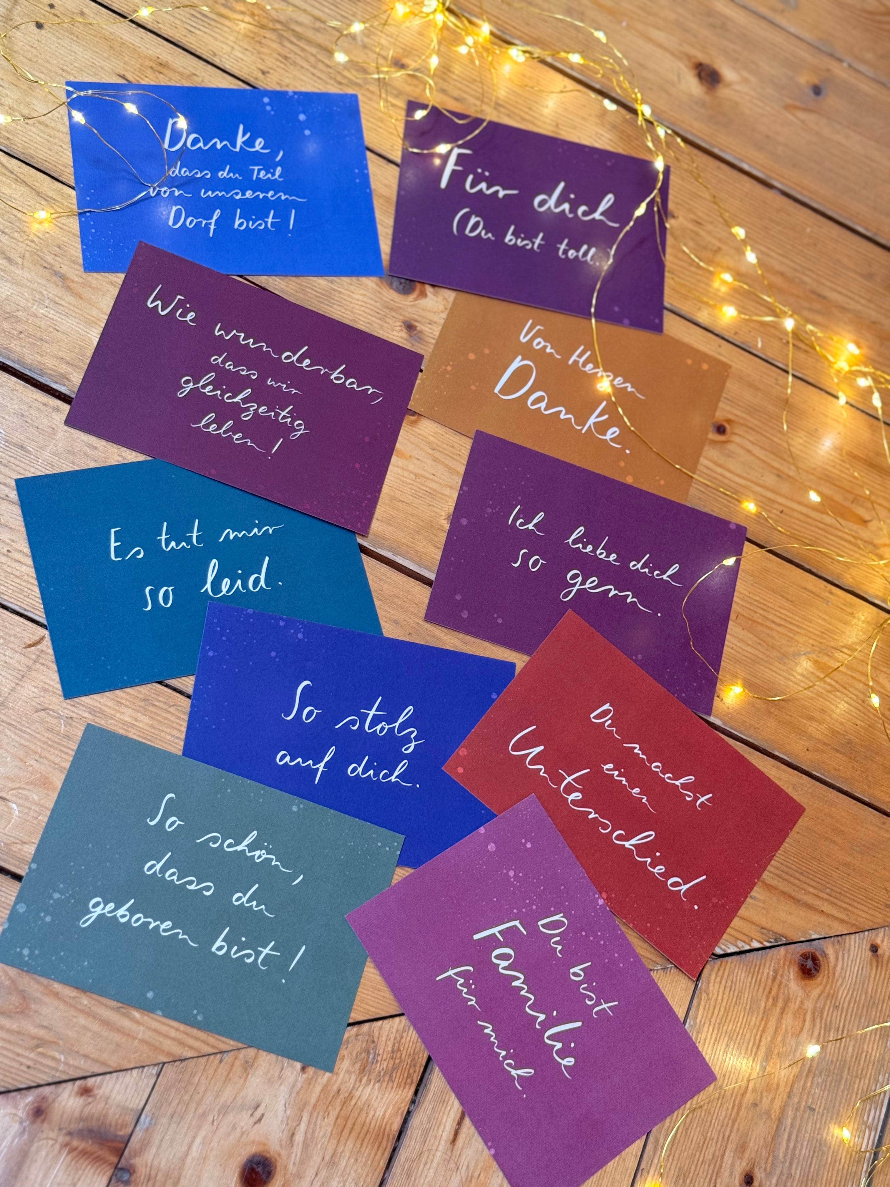 Postkartenset „Bewertschätzungskarten“ | 10 Karten für Menschen, die dir wichtig sind (oder dich selbst!).