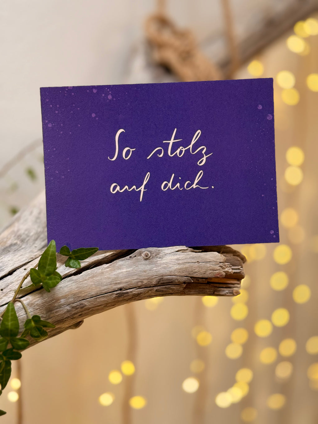 Postkarte „So stolz auf dich.“ | Vielleicht sollten wir uns das viel öfter sagen.