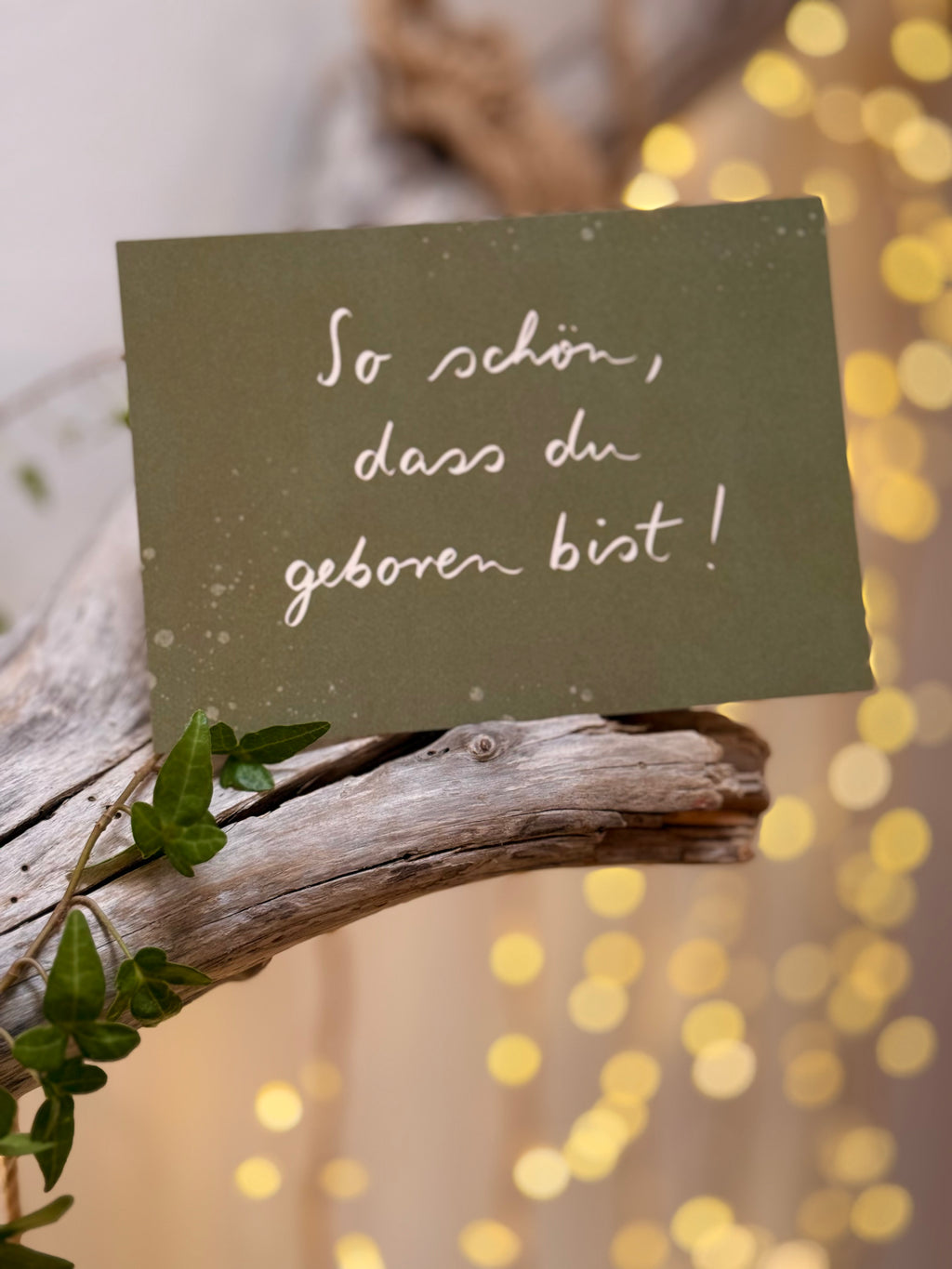 Postkarte „So schön, dass du geboren bist!“ | Eine Karte für Geburtstage oder die anderen 364 Tage im Jahr.