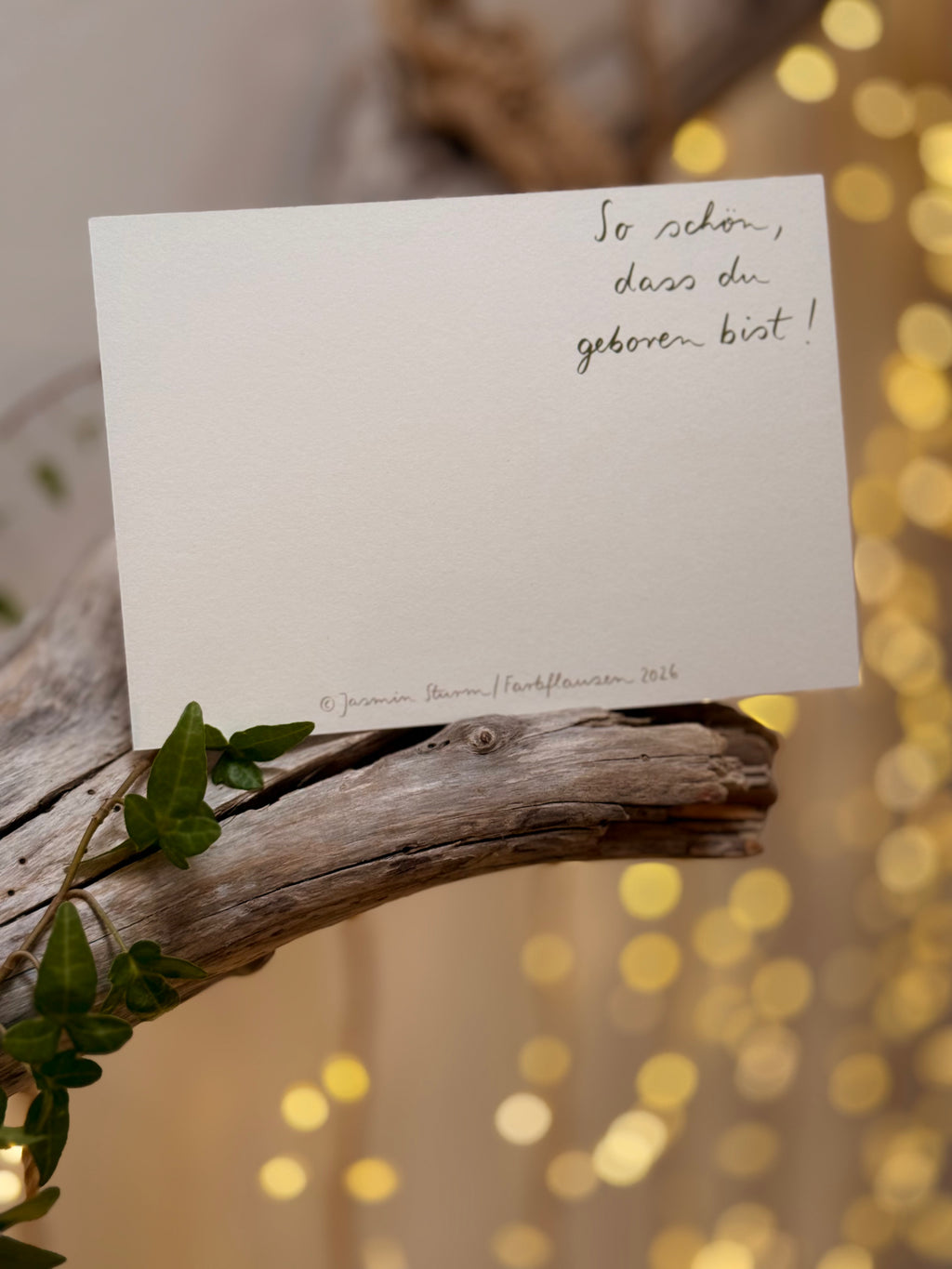 Postkarte „So schön, dass du geboren bist!“ | Eine Karte für Geburtstage oder die anderen 364 Tage im Jahr.