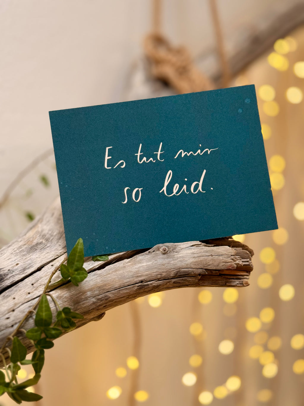 Postkarte „Es tut mir so leid.“ | Wenn du für etwas einstehen musst.