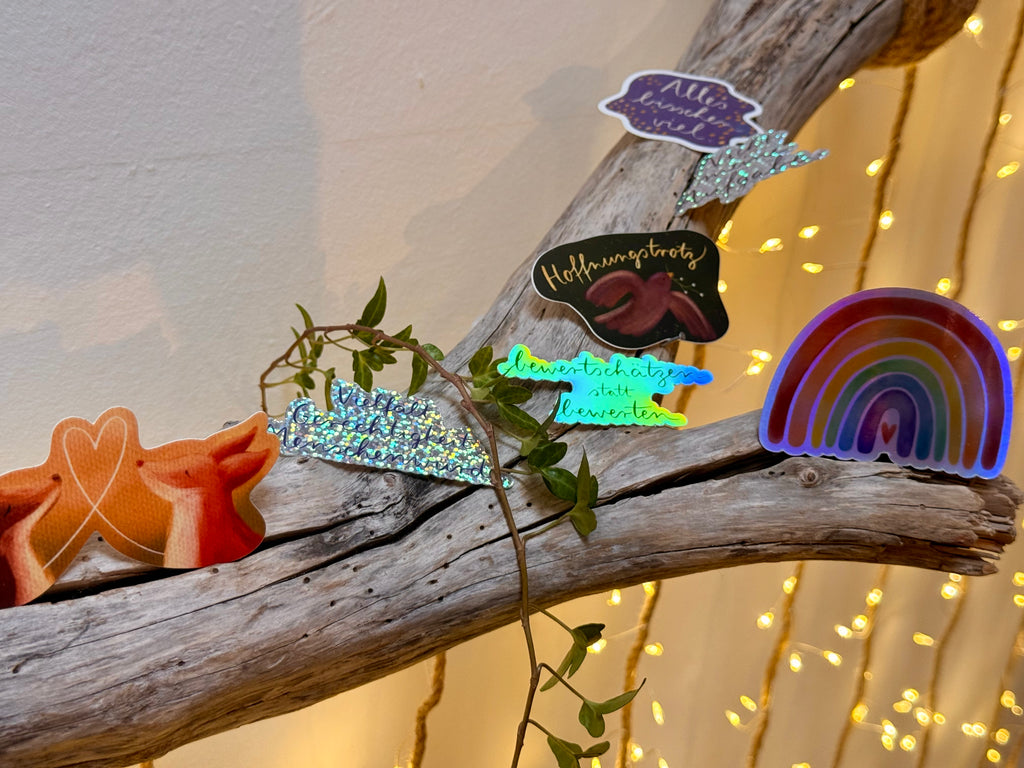 Stickerset „Lieblingssticker“ | 7 eurer liebsten Farbflausensticker als Set