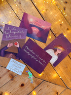 Postkarten-und Stickerset „und gleichzeitig…“ | 6 Motive als Text, Illustration oder Sticker zur Ambiguitätstoleranz