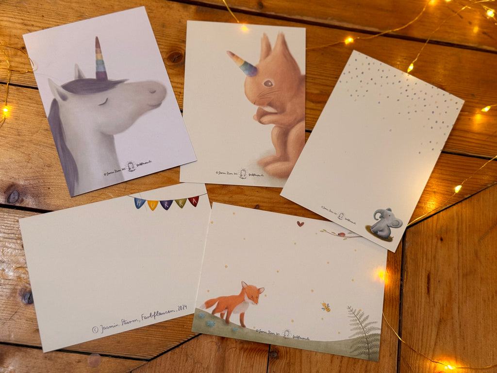 Postkartenset „Kinder“ | 5 Kinder-Klassiker als Set