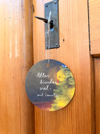 Baumanhänger „Alles bisschen viel mit Lametta“ | Für Weihnachtsbäume, Geschenke und alle anderen Orte, an denen alles bisschen viel ist.