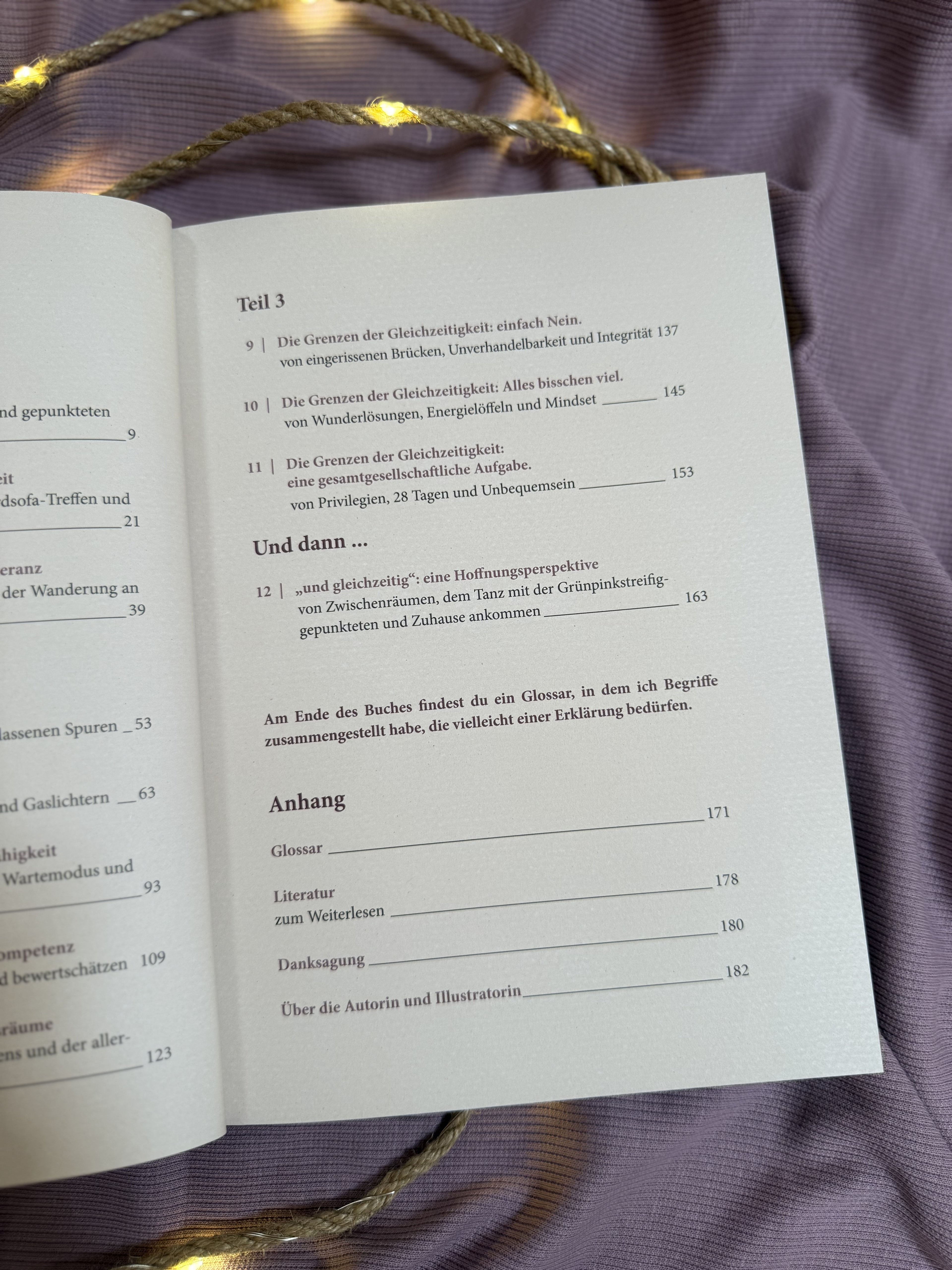 Buch „und gleichzeitig“ | Eine Liebeserklärung an zwei Worte, die das ganze Leben umspannen.