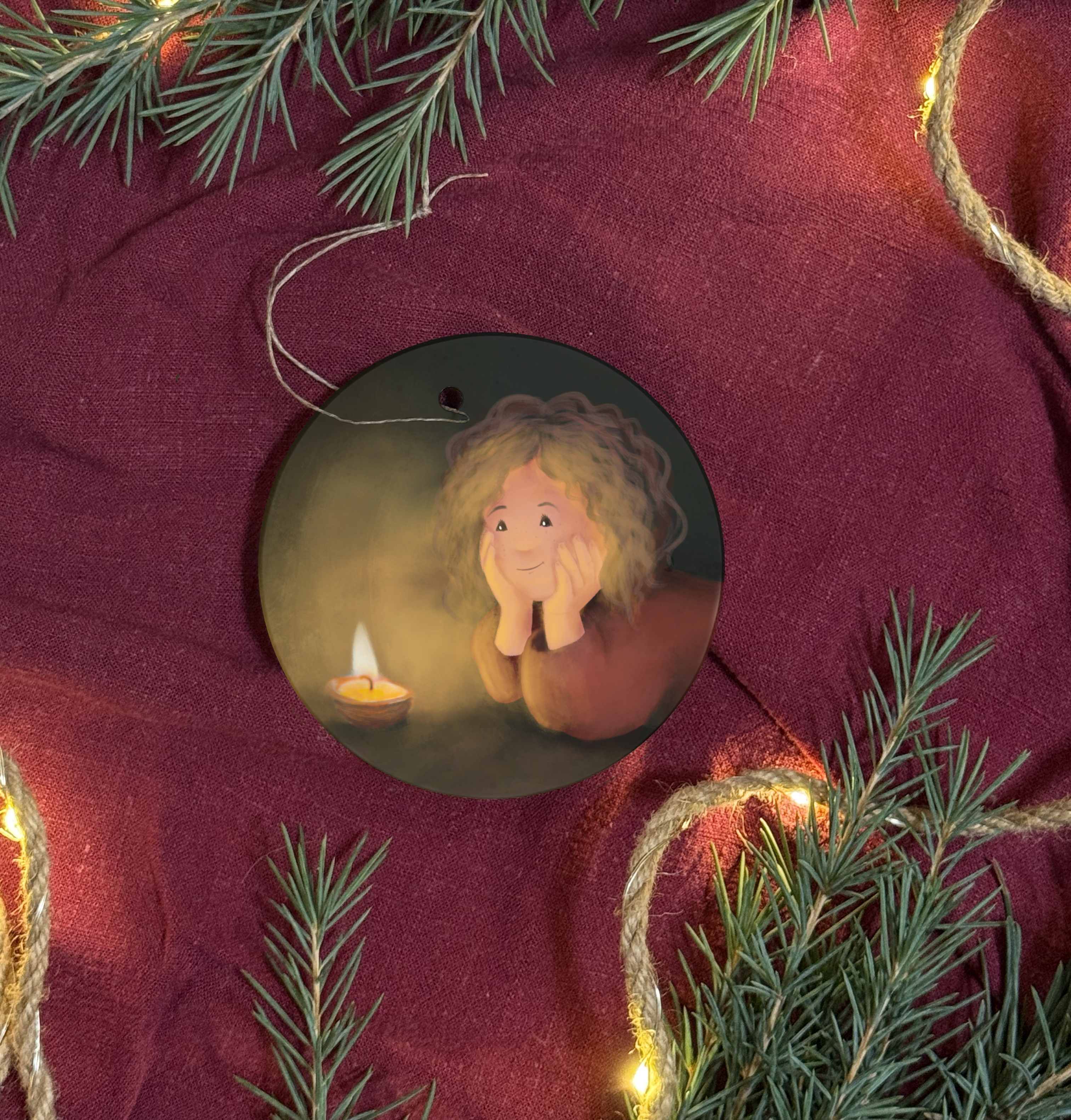 Baumanhänger „Walnusskerze“ | Für Weihnachtsbäume, Geschenke und alle anderen Orte, an denen du heimelige Stimmung brauchst.