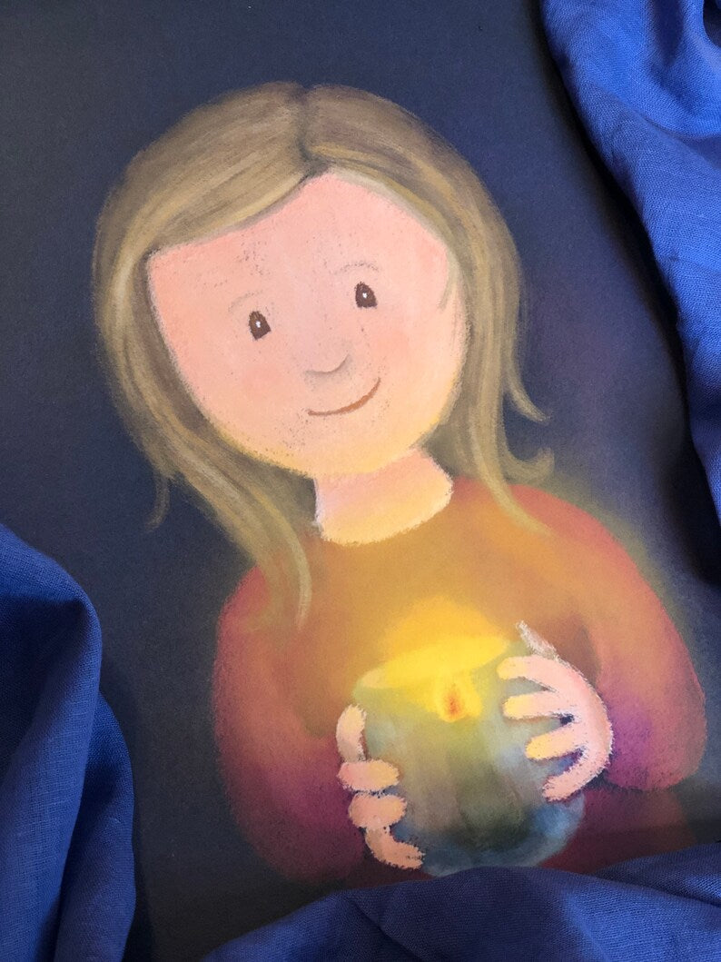 Kunstdruck „Ein Licht für dich“ | Ermutigung, Freundschaft, Hoffnung, Liebe, Weihnachten, Illustration, Geschenk, Kerze, Advent, Dekoration, A4