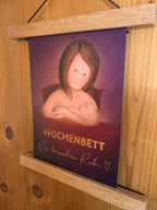 Wochenbett: A5 Illustrationsdruck | für Eltern, Hebammen, Doulas und alle, die neuen Familien etwas Gutes tun möchten. Baby, Schwangerschaft