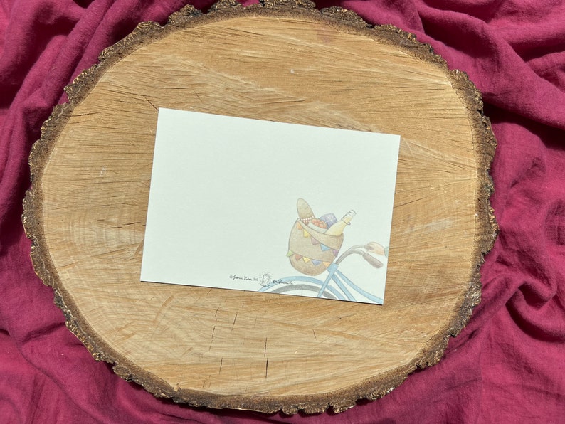 Postkarte Fahrradliebe | Ein Motiv, das dich zu Lebensfreude und Leichtigkeit einlädt - und auf ein Picknick.