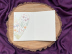 Klappkarte mit Wildblumenherz „Du bist ein Segen“ | Freundschaft, Danke, Geburtstag, Liebe, Geschenk, Garten, Handlettering, Illustrtration