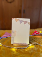 Postkarte "Kuchenkatze" | Ein fröhliches-warmes Motiv für Katzenfans, große und kleine Geburtstagskinder und alle, die Kuchen lieben.