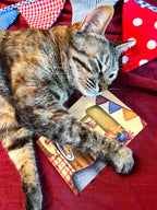 Postkarte "Kuchenkatze" | Ein fröhliches-warmes Motiv für Katzenfans, große und kleine Geburtstagskinder und alle, die Kuchen lieben.