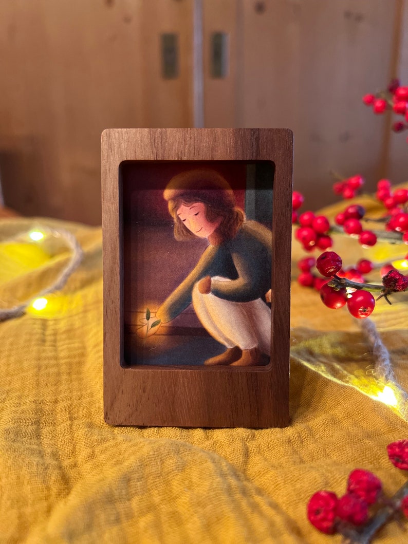 Postkarte "Gutes säen" | Mein Jahresmotiv für 2024. Eine warme Illustration über den Wert des Kleinen und vermeintlich Unbedeutenden und über das Leben.