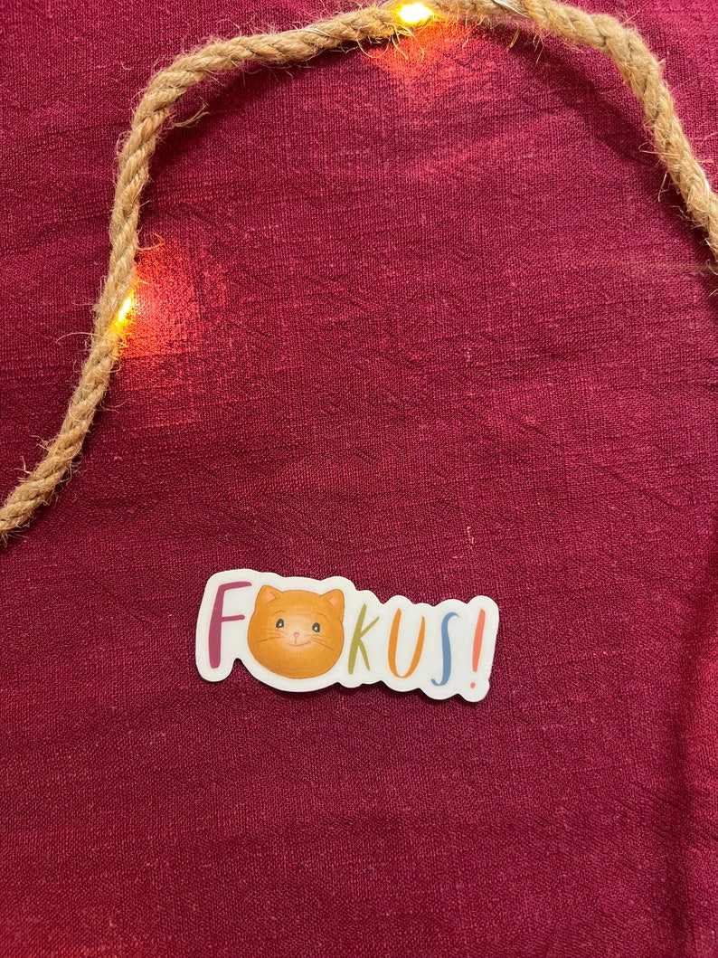 Sticker „Fokus“ | Ein Sticker für alle, denen das mit der Konzentration manchmal schwer fällt - zur Personalisierung von Handy und co.