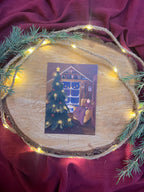 Postkarte „Weihnachtsbaumschlaf“ | Mein liebstes Weihnachtsmotiv.