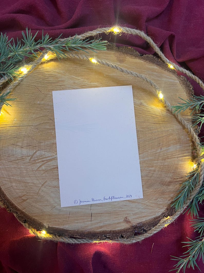 Postkarte „Ich wünsch dir Hoffnung für diese Welt“ | Eine Postkarte mit wunderschönen Wünschen zum Weihnachtsfest