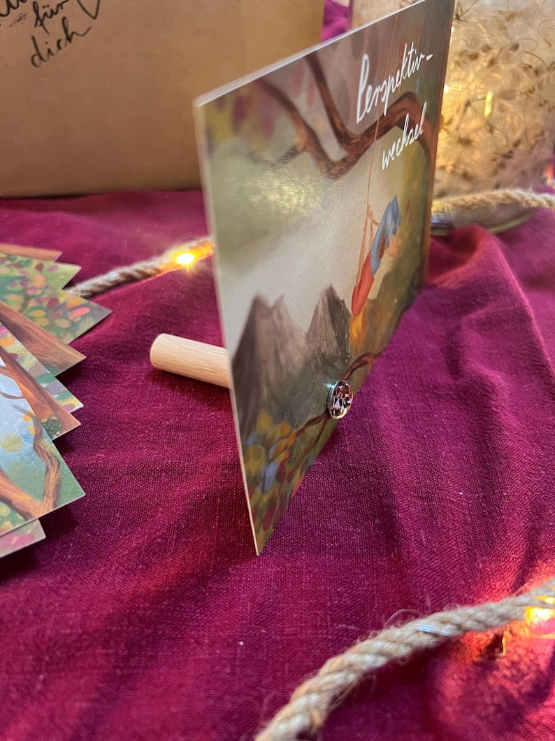 Box „Kunst für dich“ Baumbotschaften | Eine Schachtel mit allen 12 Baumbotschaften - als Geschenkset oder für dich selbst.