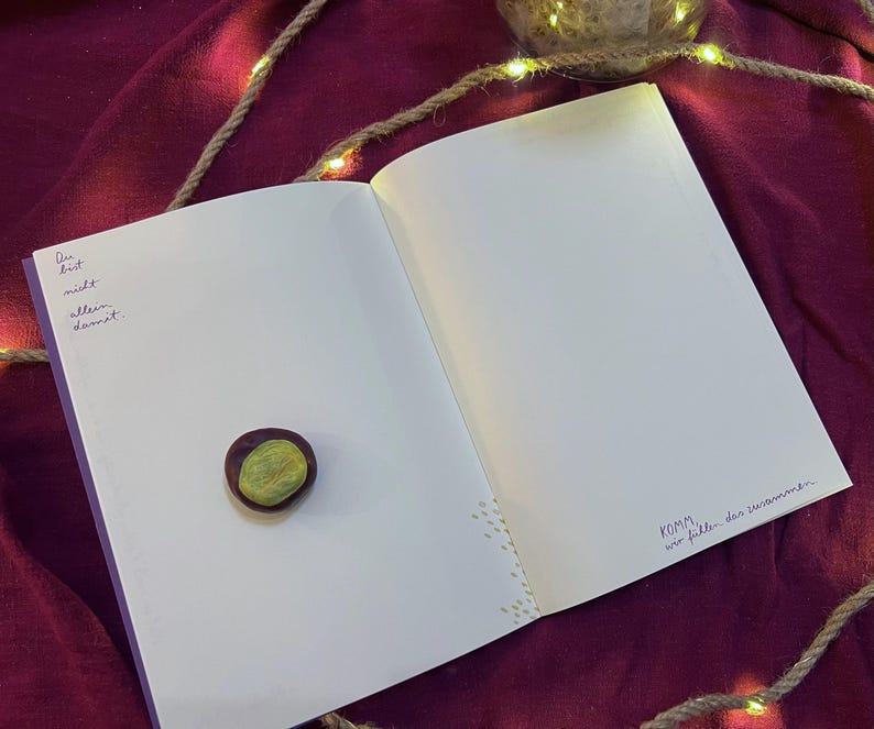 Notizbuch „Alles bisschen viel“ | Ein Notizheft für alle, die es kennen, das Gefühl von „alles bisschen viel“. Mit ermutigenden Texten.