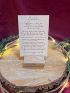 Postkarte „Ich wünsch dir Hoffnung für diese Welt“ | Eine Postkarte mit wunderschönen Wünschen zum Weihnachtsfest