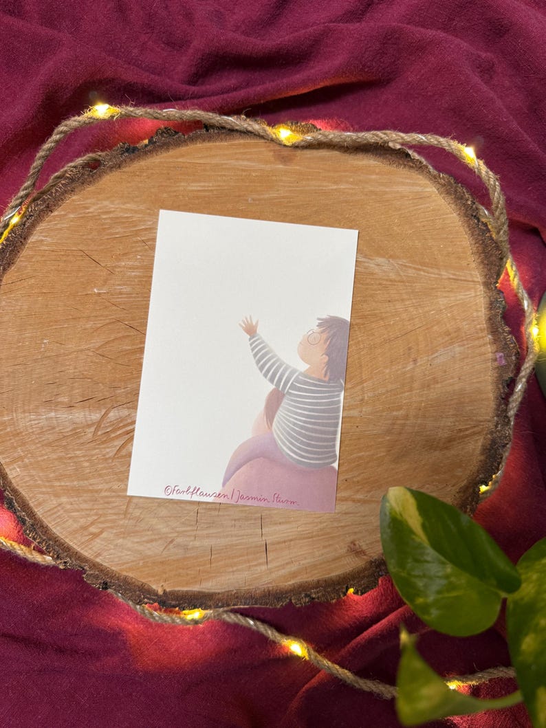 Postkarte "Botschaften für Kinder 2" | eine Postkarte mit 19 liebevollen Sätzen und einer warmen Illustration.